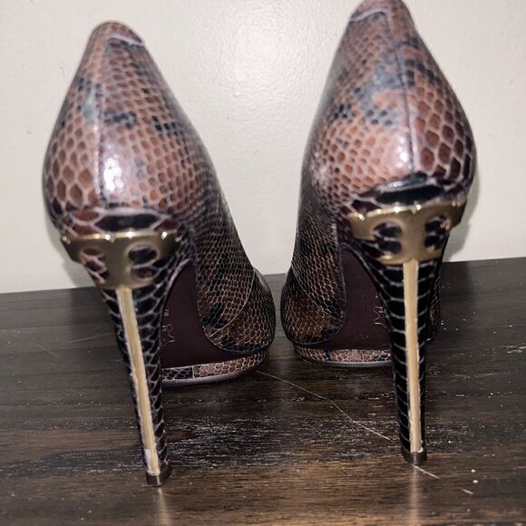 Tory Burch Jude Amazon snakeprint coconut size 5.5 - Picture 4 of 7